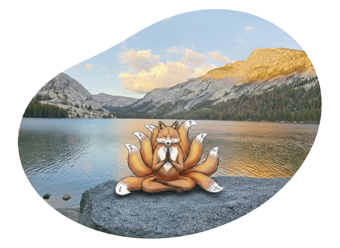 Kitsune méditant